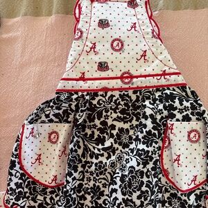 Alabama Crimson Tide Apron with Floral Design